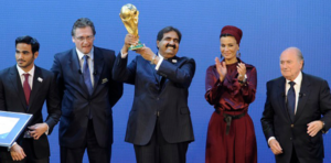 moment when Qatar win the bid for hosting FIFA world cup 2022