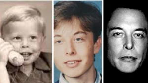 Pics of Elon Musk Childhood to young