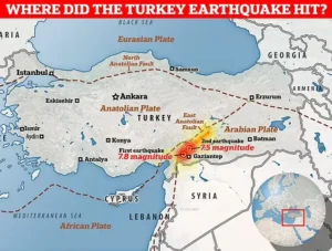 map showing the location of Earthquake: What Happened Underneath Turkey?
