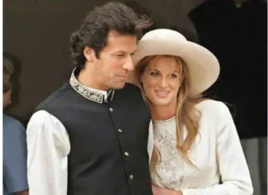 Imran Khan with Jemima Goldsmith at the marriage ceremony