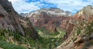 Observation point view in Zion National Park