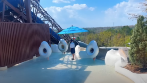 tubes used for runoff rapid slides of Blizzard Beach