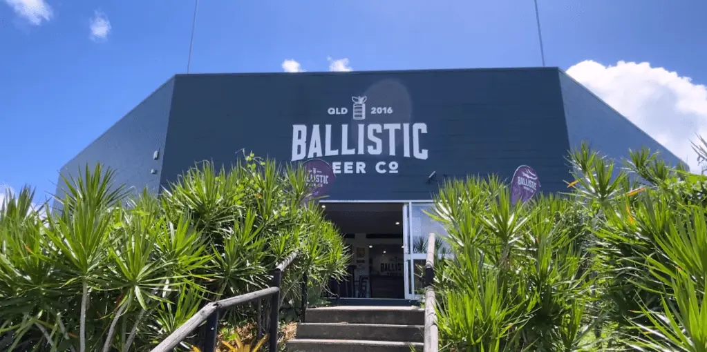 pic of entrance of Ballistic Beer Co, Airlie Beach