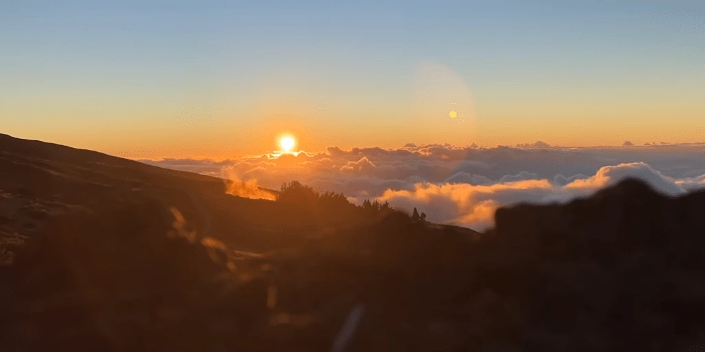 Sunsetting view at Haleakala Sunset point