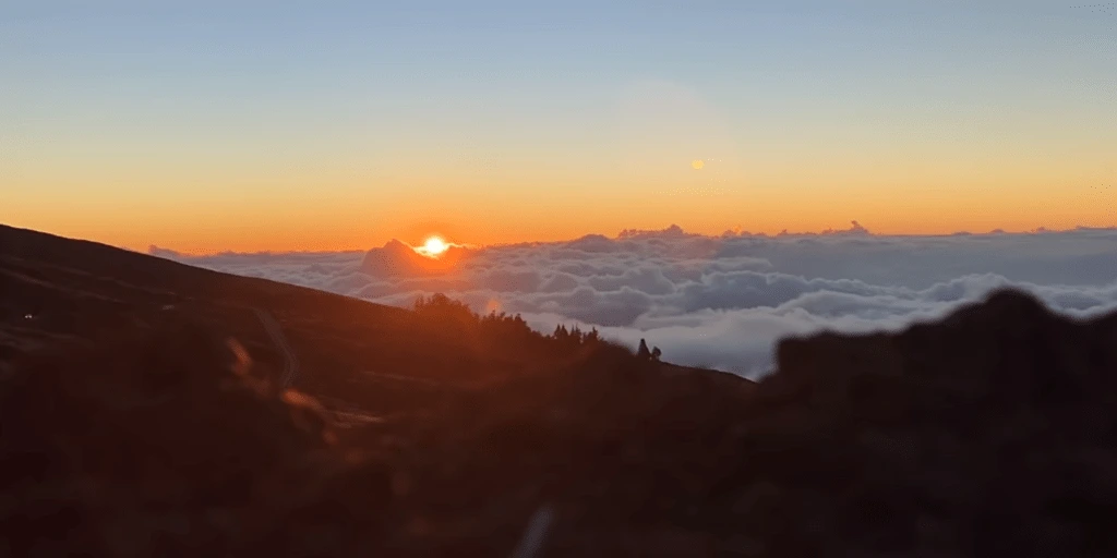Sunsetting view at Haleakala Sunset point