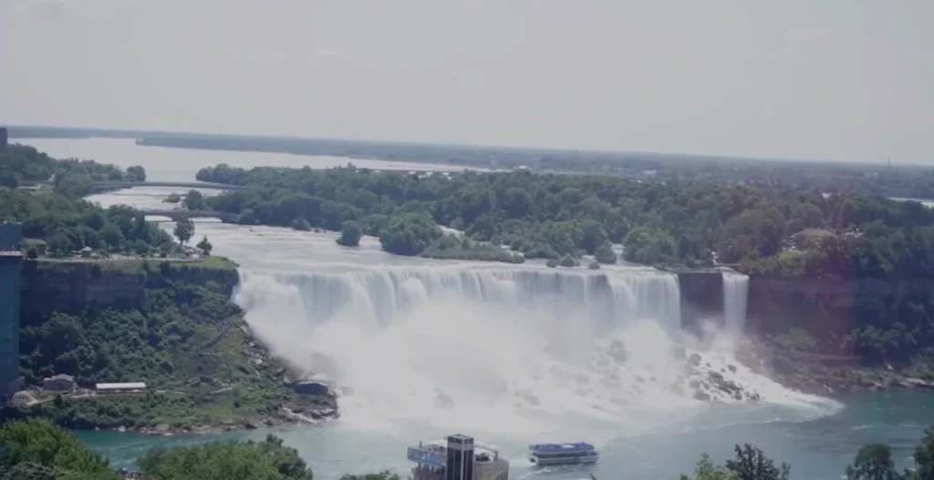 top view of  Niagara Falls 