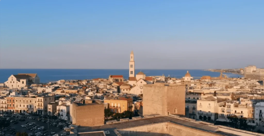 top view of Bari Puglia