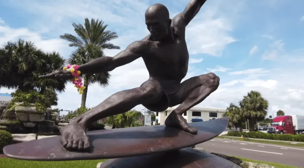 surfer statue Downtown Cocoa Beach, Florida