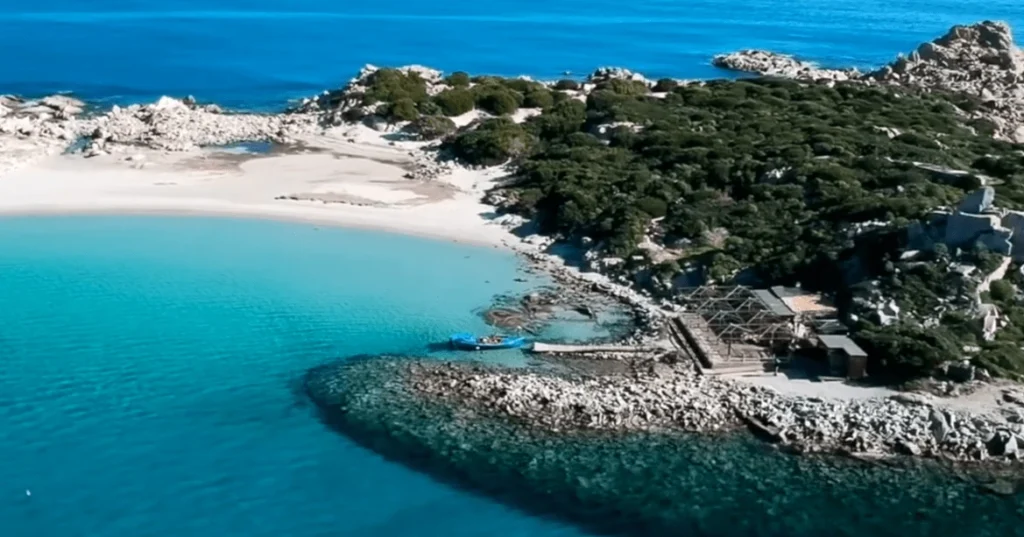 view of Punta Molentis Sardinia