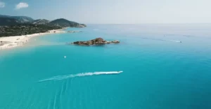 top view of Sardinia
