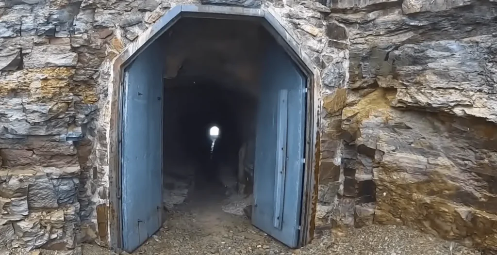 entrance of Ptarmigan Tunnel Trail Glacier National Park-min