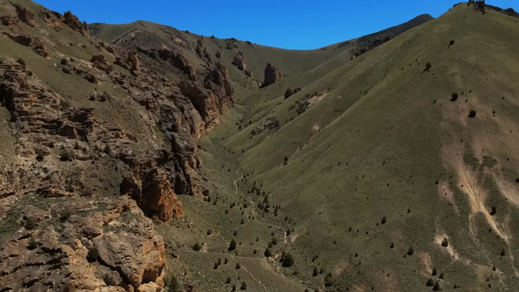Leslie Gulch: All You Need to Know About This Oregon Gem (Hiking, Camping, History) 18 image of green Mountains at Leslie Gulch