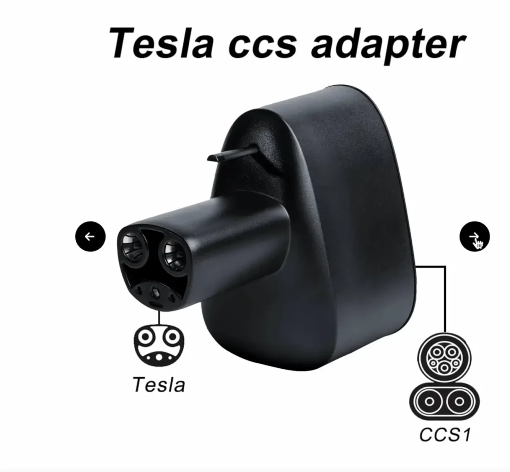 Tesla Magic Dock Locations Explained: A Guide for Non-Tesla Drivers 2 pic of Tesla CCS Adaptor