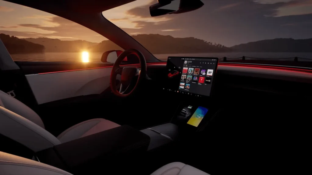 Tesla Model Y Juniper: Release Date, Design Changes & Exclusive Features 2 pic of sunset and new Tesla Model Y Juniper 2024