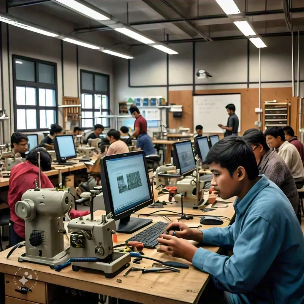 image of Working on laptops and tablets, symbolizing digital literacy. Technology and Livelihood Education