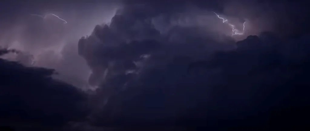 image of lightening in the clouds, When Will Climate Change Kill Us?