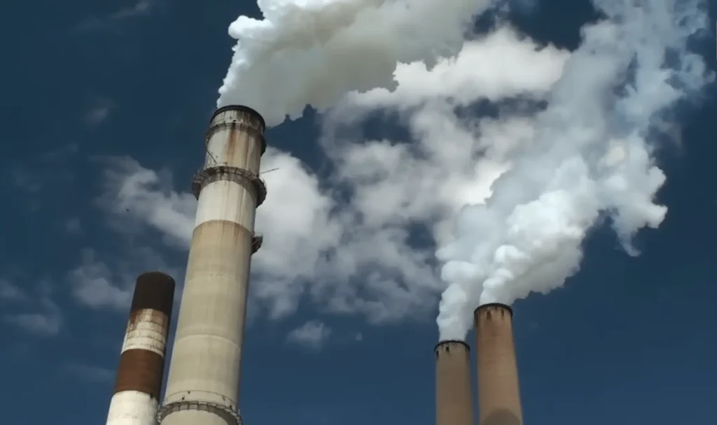 pic of smoke. Climate Change problems in the world, What causes climate change