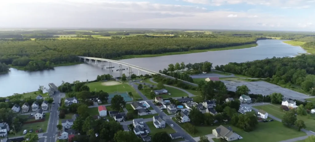 greenish view of Salisbury Village, Things to Do in Salisbury, Maryland