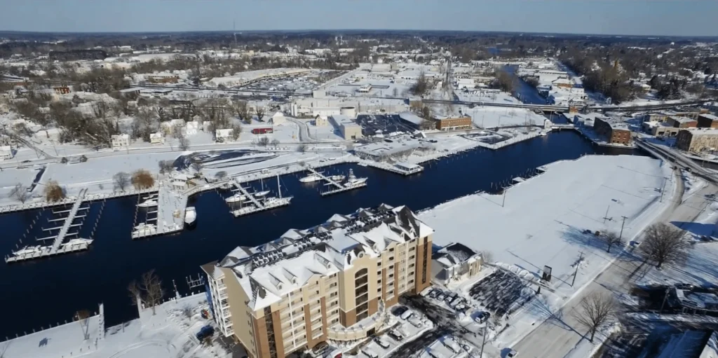 Ariel view of Snow fall , Things to Do in Salisbury, Maryland