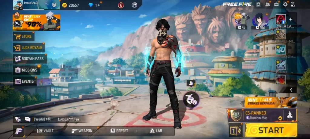 Game pic Free Fire Advance Server