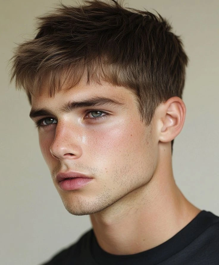 images of The Practical Caesar Cut, Haircuts for Men with Straight Hair