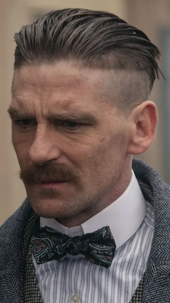 Best Peaky Blinders Haircut Styles:The Ultimate Guide (with Images) 3 image of Arthur Shelby Haircut