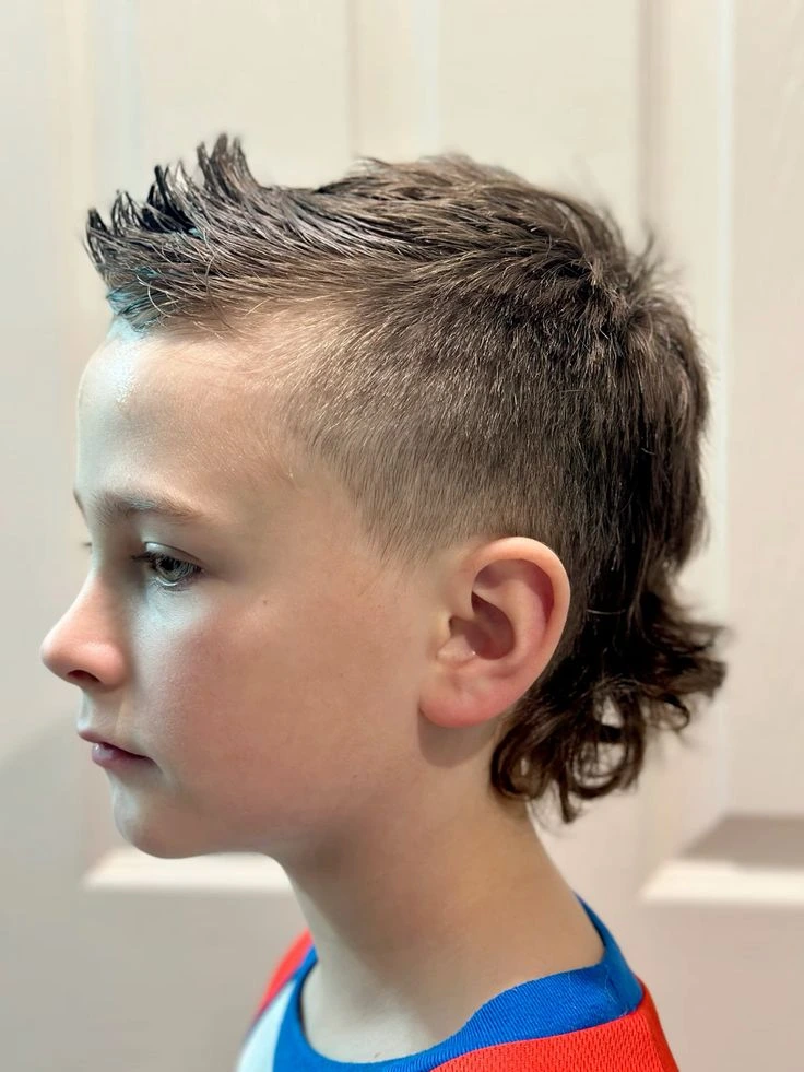 image of Classic Mullet,kids mullet haircut