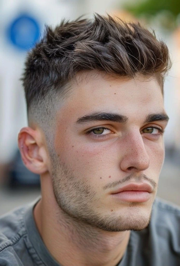 High Taper Fade Haircuts for Men: Styles & Inspiration 7 High Taper Fade with Spiky Hair image