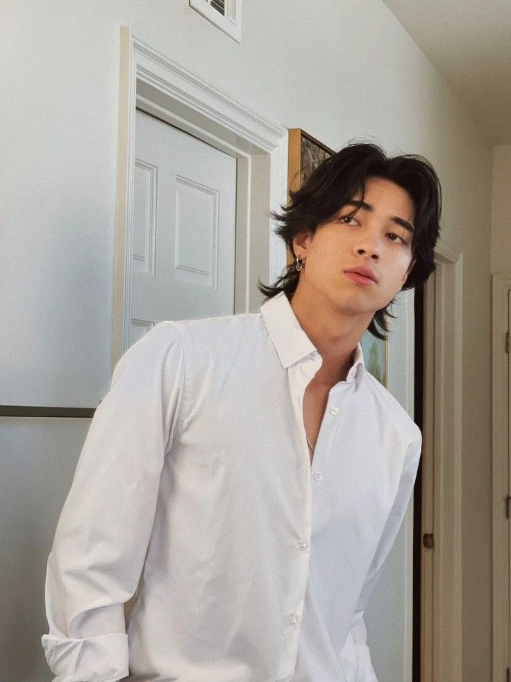 Korean-Inspired Wolf Cut hair style image