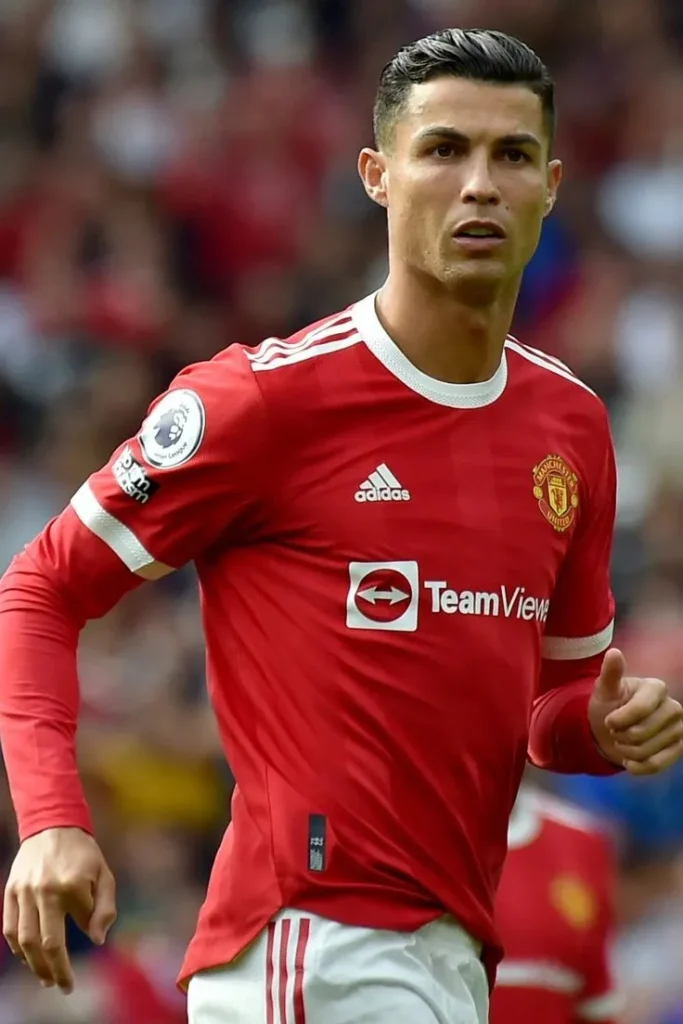 image of Ronaldo while playing again in Manchester United 