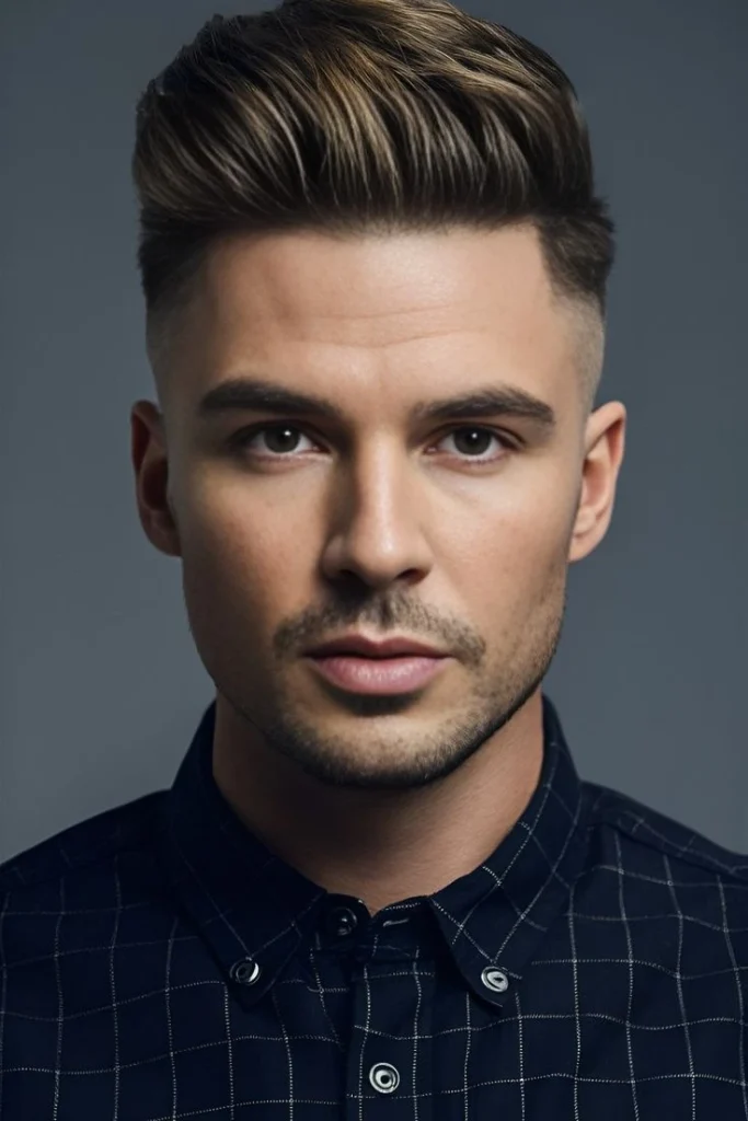 image of Medium Quiff Haircut, men's haircut
