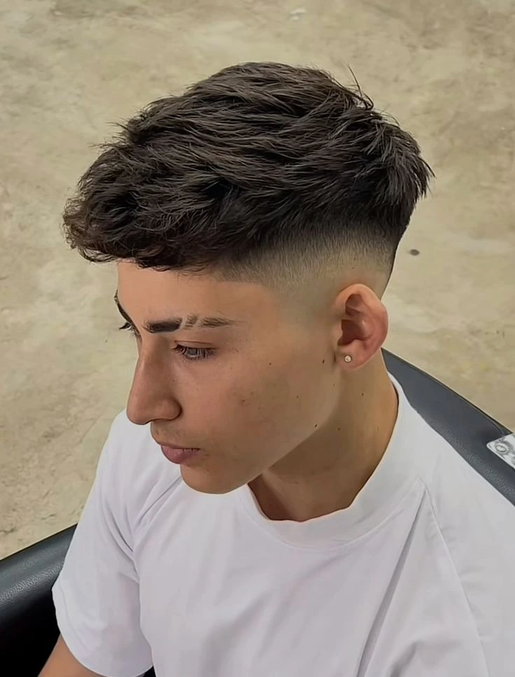 image of Messy Quiff Haircut, men's haircut