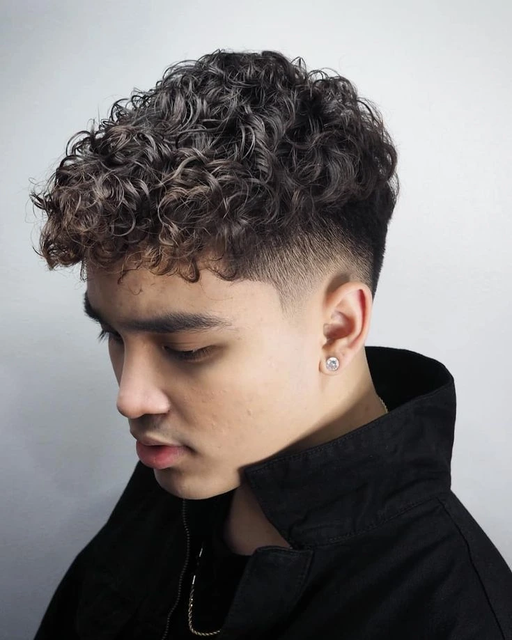 Best Mid Taper Fade Styles for Men: Short, Medium & Long Hair 6 image of Mid-Taper Haircut for Curly Hair, mid taper haircut