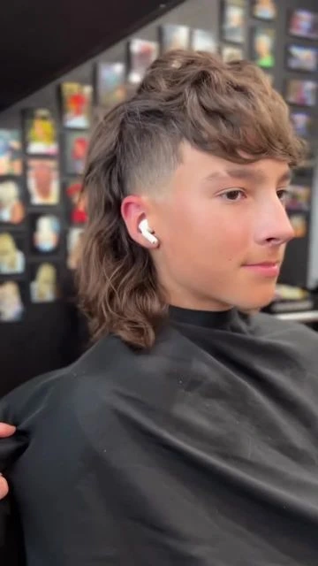 image of Shaggy Mullet, kids mullet haircut