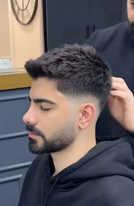 image of Textured Quiff Haircut, men's haircut