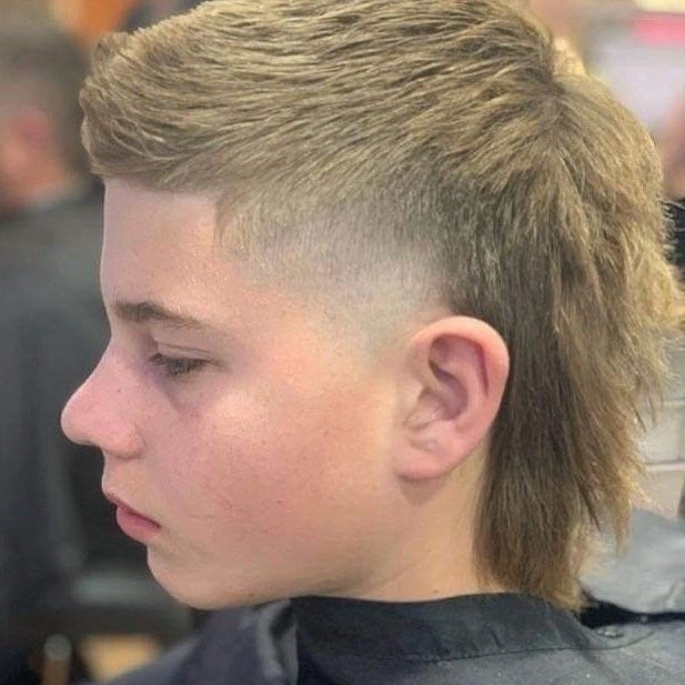 image of Undercut Mullet, kids mullet haircut