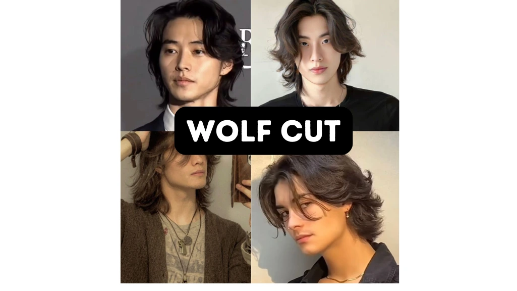 wolf cut men images of styles