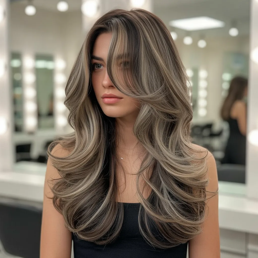 Best Mermaid Haircut Styles: The Ultimate Guide (with Images) 6 Mermaid layers haircut with cascading long layers and soft beach waves.