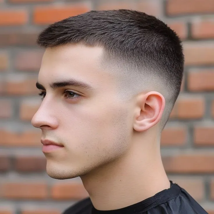 Top 10 Diamond Face haircut For Men 11 image of Buzz Cut