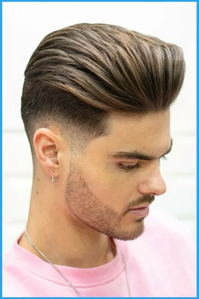 image of Fade Pompadour Haircut