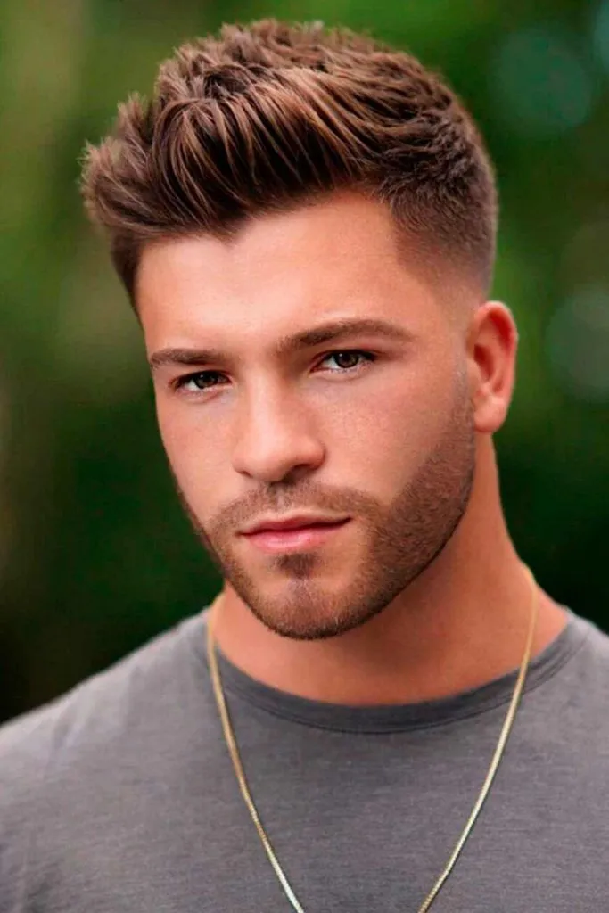 10 Trendy Triangle Face Haircut for Men in 2025 8 image of Faux Hawk triangle face shape haircut