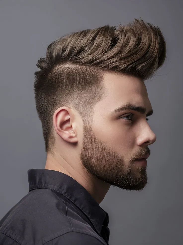 image of Long Pompadour Haircut