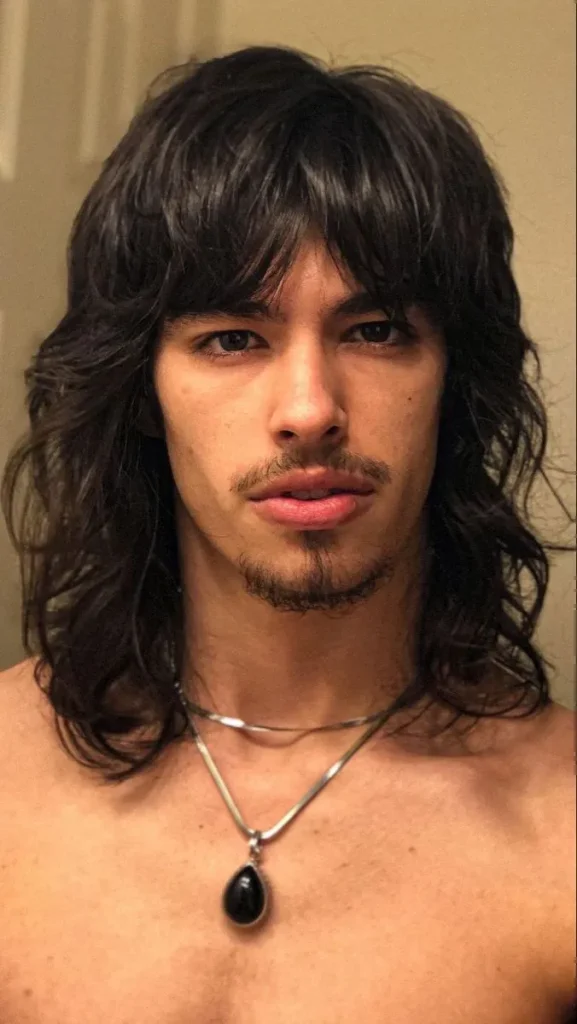 image of Long Shag Haircut Men