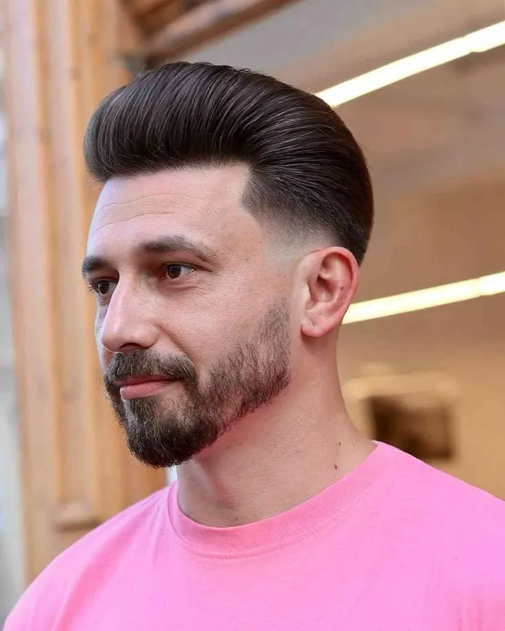 image of Low Fade Undercut Pompadour Haircut