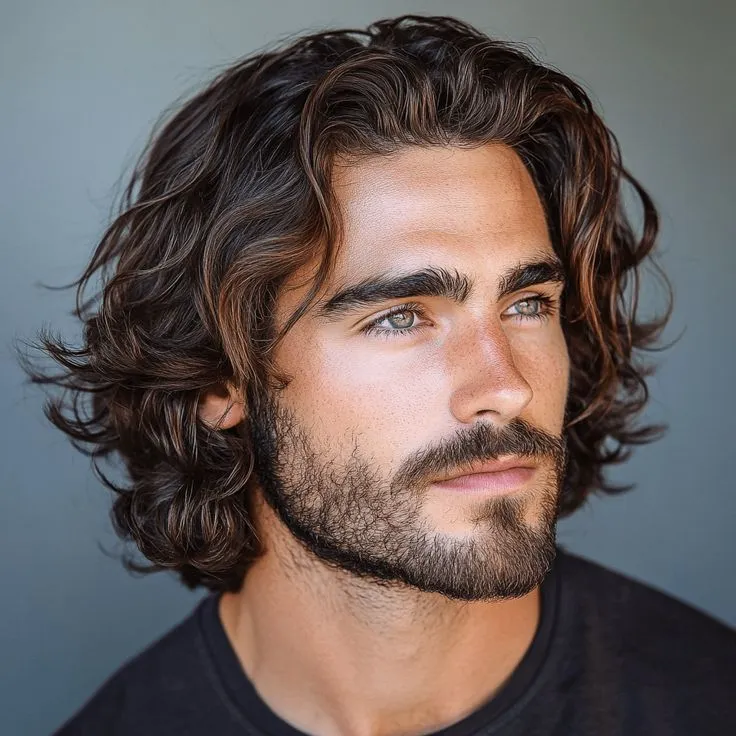 image of Medium Shag Haircut Men