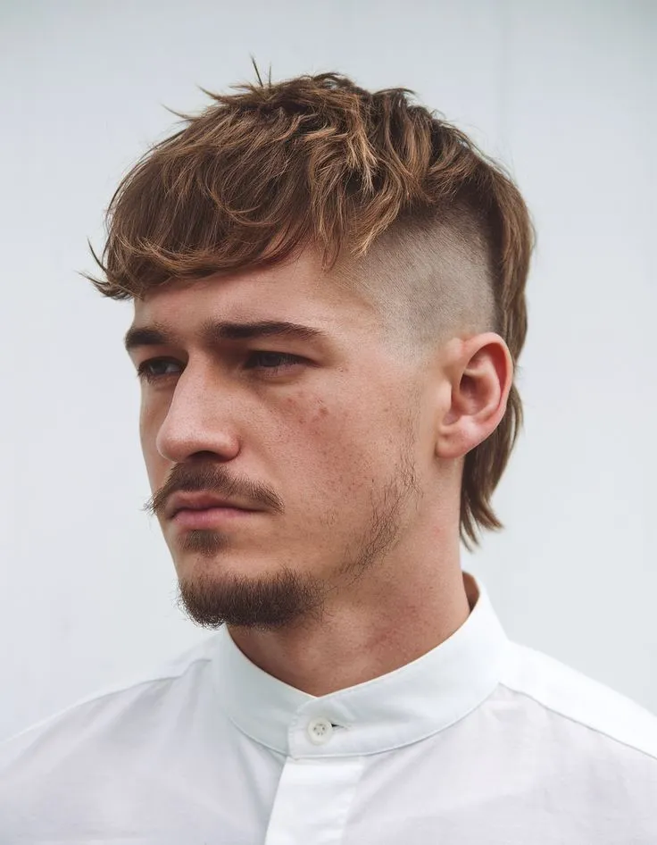 image of Modern Mullet Fade Haircut