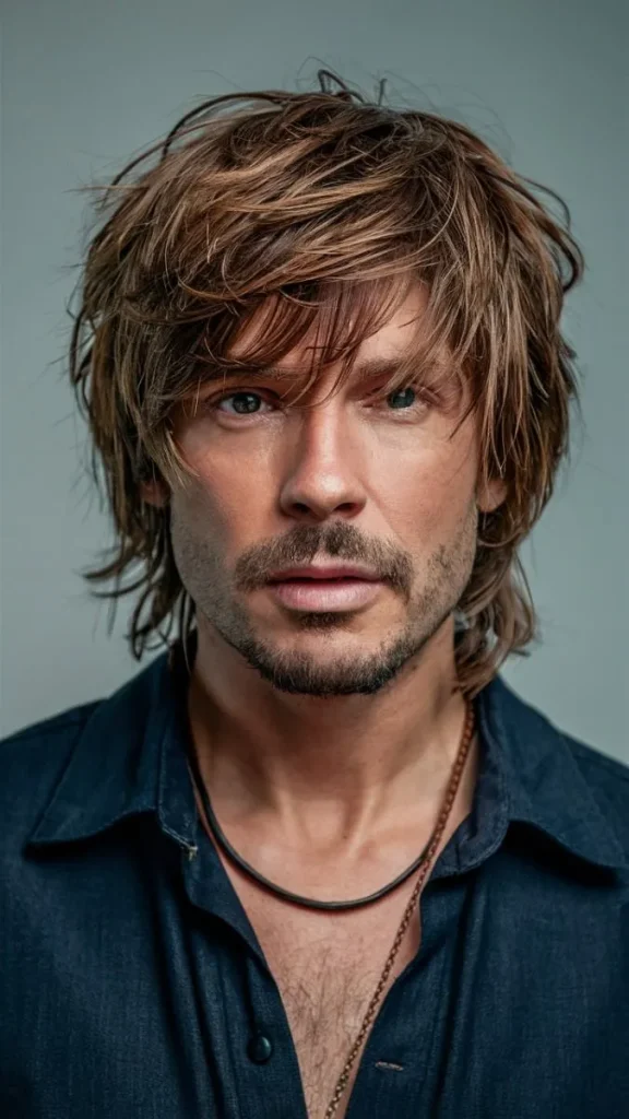image of Short Shag Haircut Men