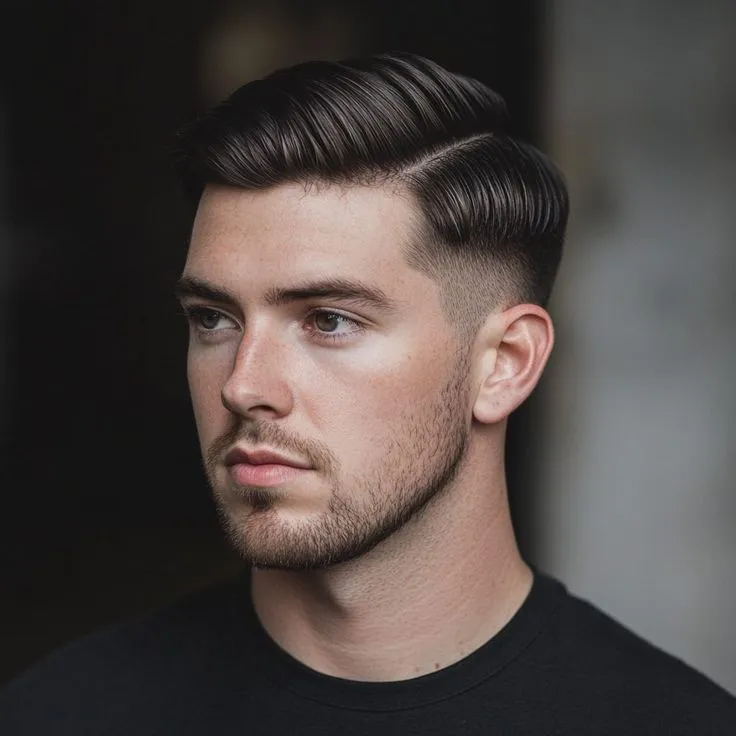 Top 10 Diamond Face haircut For Men 5 image of Side Part Haircut