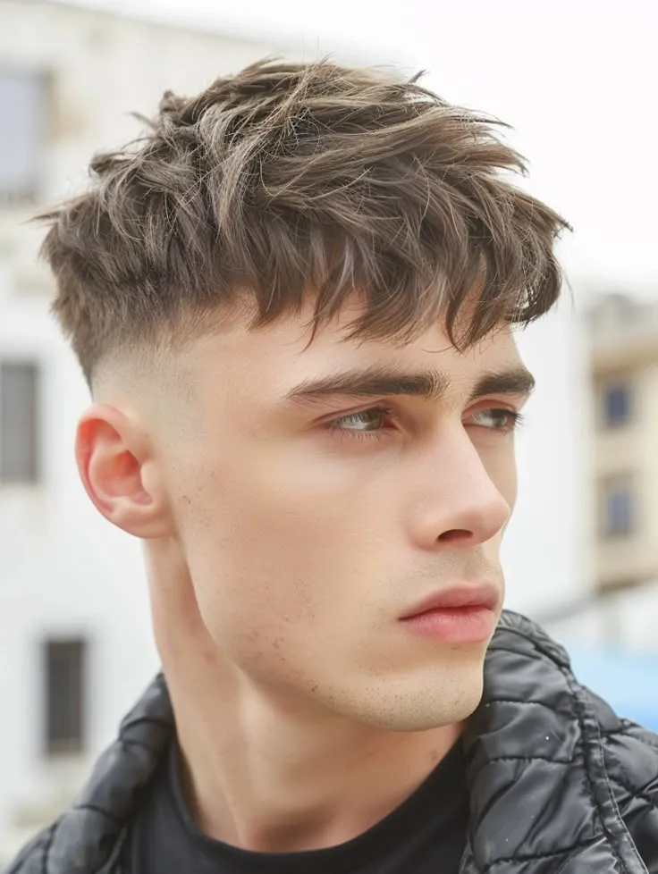 image of Textured Crop with Long Top