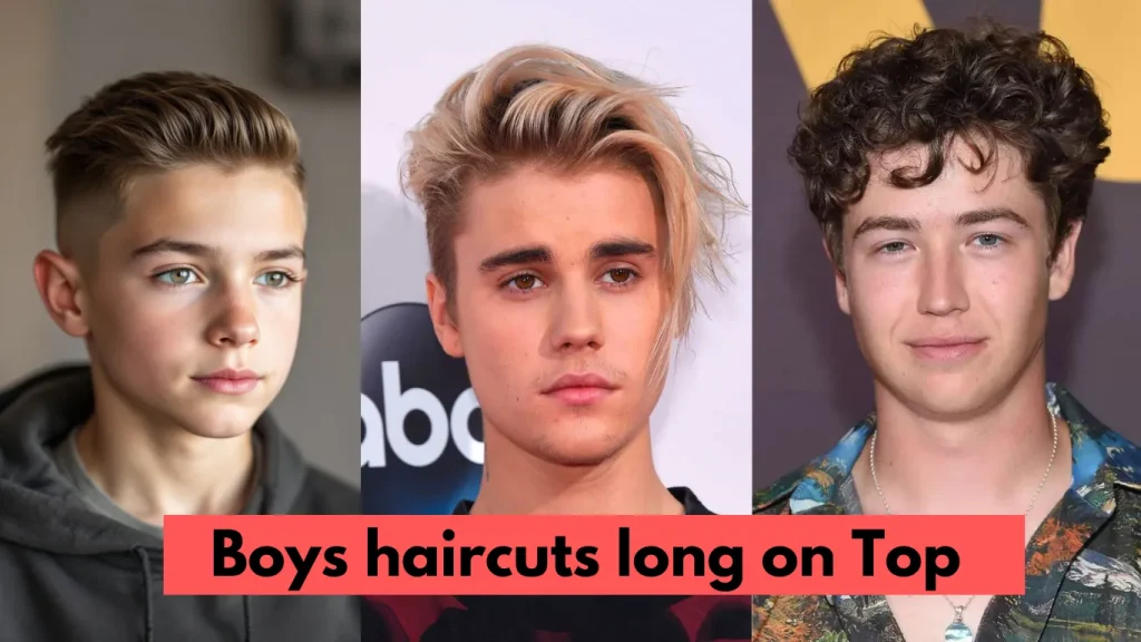 image of Trendy boys haircuts long on Top